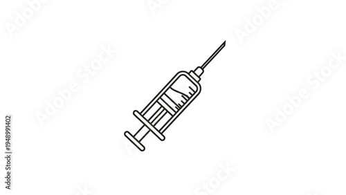 Syringe with Needle Medical Injection Device.