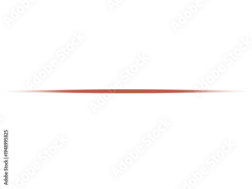 A clean, minimalist graphic featuring a single, thin horizontal line with a soft burnt orange glow, centered perfectly on a stark and professional white background.