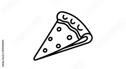 Single slice of cheese pizza with pepperoni toppings isolated on transparent background, Vector