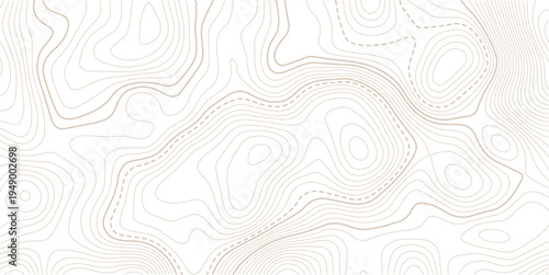 abstract diagram discovery topographic map banner texture background.Geographic line map with elevation assignments. Contour background geographic grid. Vector illustration.