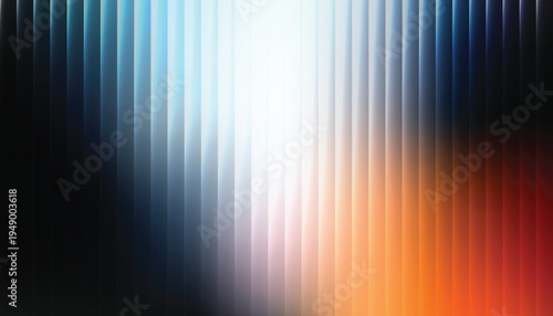 Vibrant gradient light spectrum with vertical stripes glass effect 