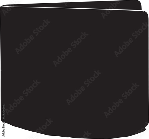 Vector black wallet icon