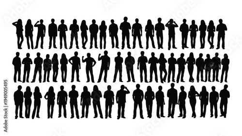 A comprehensive analysis of human silhouettes in various poses and configurations