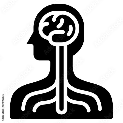Nervous System  Icon Element For Design