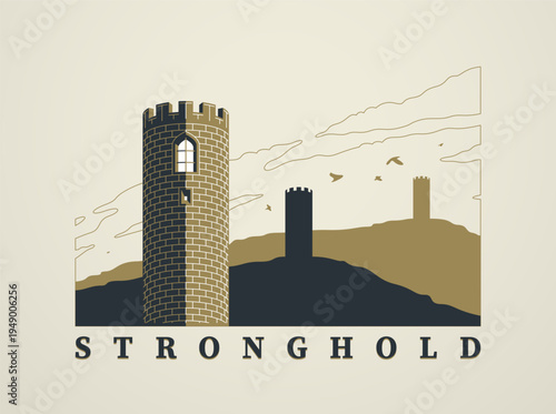 Shield emblem representing protection, trust and stability, designed for security focused brands, illustrations and systems built on reliability and control.