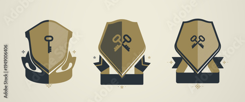 Classic noble aesthetics inspired by heritage and tradition set, refined symbol that convey dignity, prestige and timeless authority.