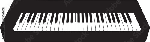 Vector piano keyboard illustration