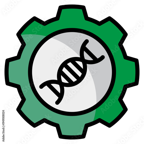 Genetic Engineering  Icon Element For Design