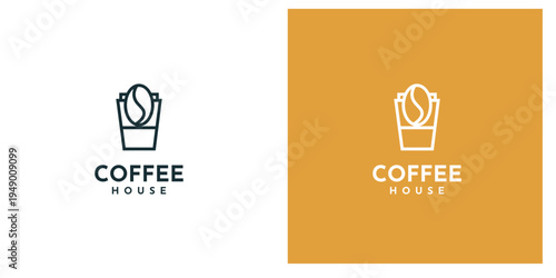 coffee house logo design, coffee shop sign