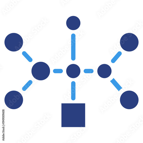 Protein Molecule  Icon Element For Design
