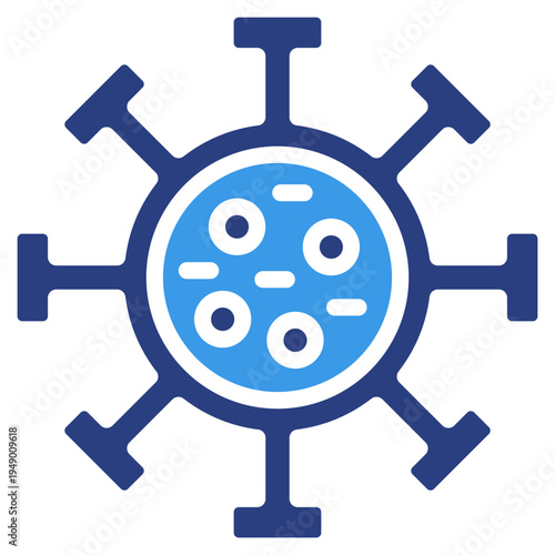 Virus Structure  Icon Element For Design