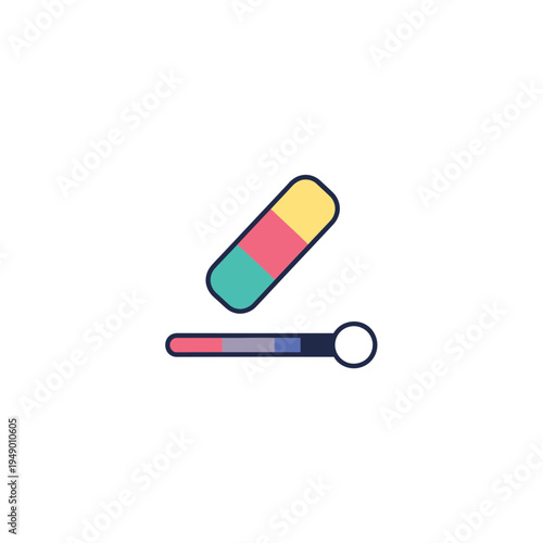Color Picker Tool Icon for Design Applications vector illustration