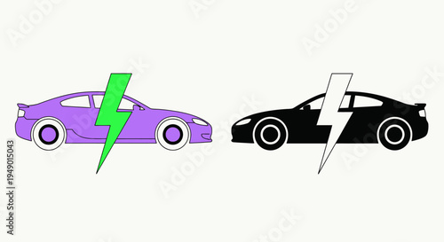 Electric and gasoline cars comparison