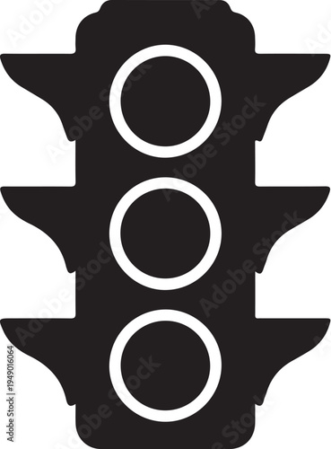 Vector traffic light icon
