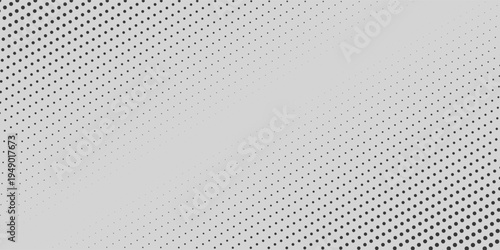 Seamless thin slash dotted line pattern. Repeated dash diagonal lines background. Black and white dot linear wallpaper. Abstract slanted stripe backdrop. Repeating oblique strip texture. Vector
