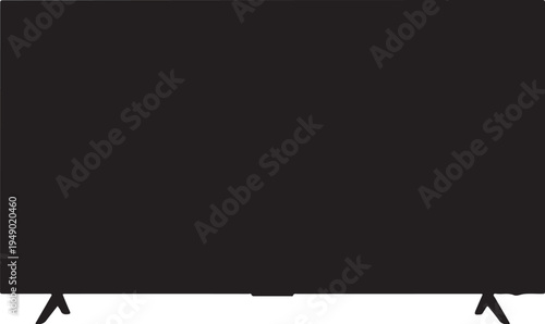 Vector flat screen TV icon