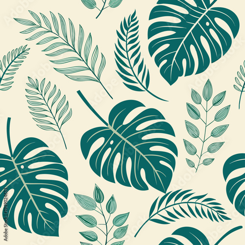 Healing Green Plant Pattern · Infinitely Repeatable