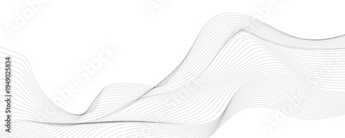 Abstract wavy lines illustration. 