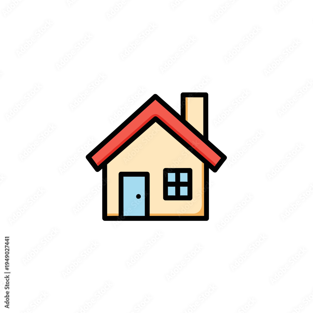 Fototapeta premium Simple House Icon vector illustration