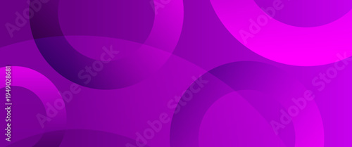 Abstract Purple and Magenta Geometric Circles Background, Vibrant Gradient Overlapping Rings Vector Illustration for Modern Graphic Design, Tech Web Banner, and Creative Poster