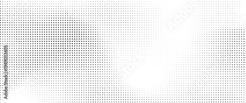 Radiasi Pola Titik Halfton Vektor Berkualitas Tinggi Dalam Warna Hitam dan Putih, Ideal untuk Spanduk Pemasaran dan Latar Belakang Produk