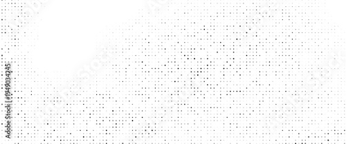 Radiasi Pola Titik Halfton Vektor Berkualitas Tinggi Dalam Warna Hitam dan Putih, Ideal untuk Spanduk Pemasaran dan Latar Belakang Produk