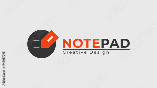A minimalist and modern graphic concept embodying the essence of creative design and organized note-taking for innovative ideas and effective planning
