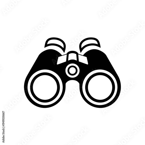 Black Binoculars Icon vector illustration