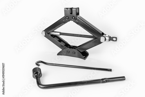 Two Ton Scissor Wind Up Car Lifting Screw Jack Kit