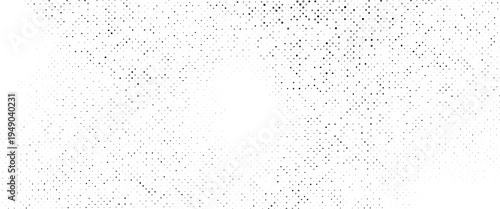 Radiasi Pola Titik Halfton Vektor Berkualitas Tinggi Dalam Warna Hitam dan Putih, Ideal untuk Spanduk Pemasaran dan Latar Belakang Produk