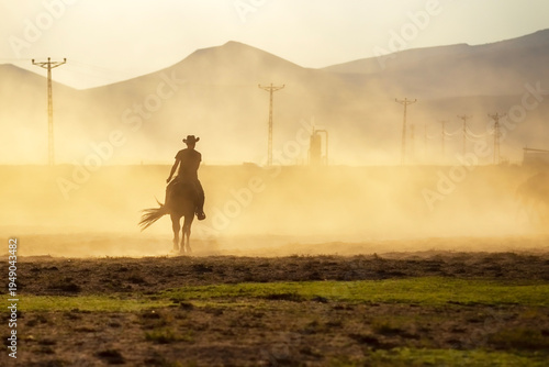 Foto A lone cowboy