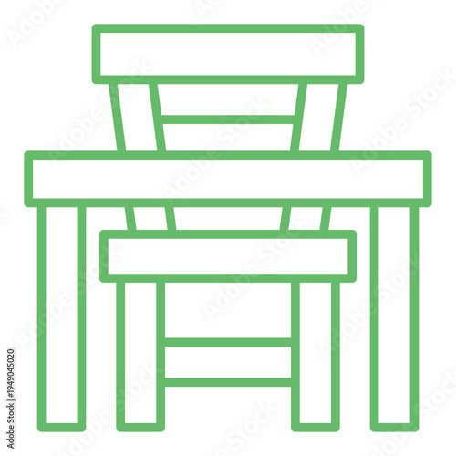 Table and chair Icon