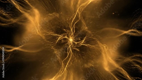 Glowing Light in Dark Space Environment.