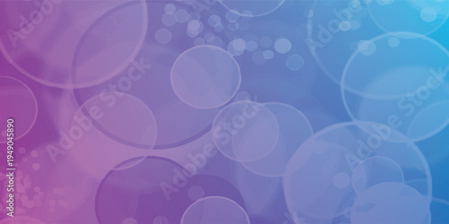 Abstract Bokeh Background with Gradient Purple and Blue Hues.