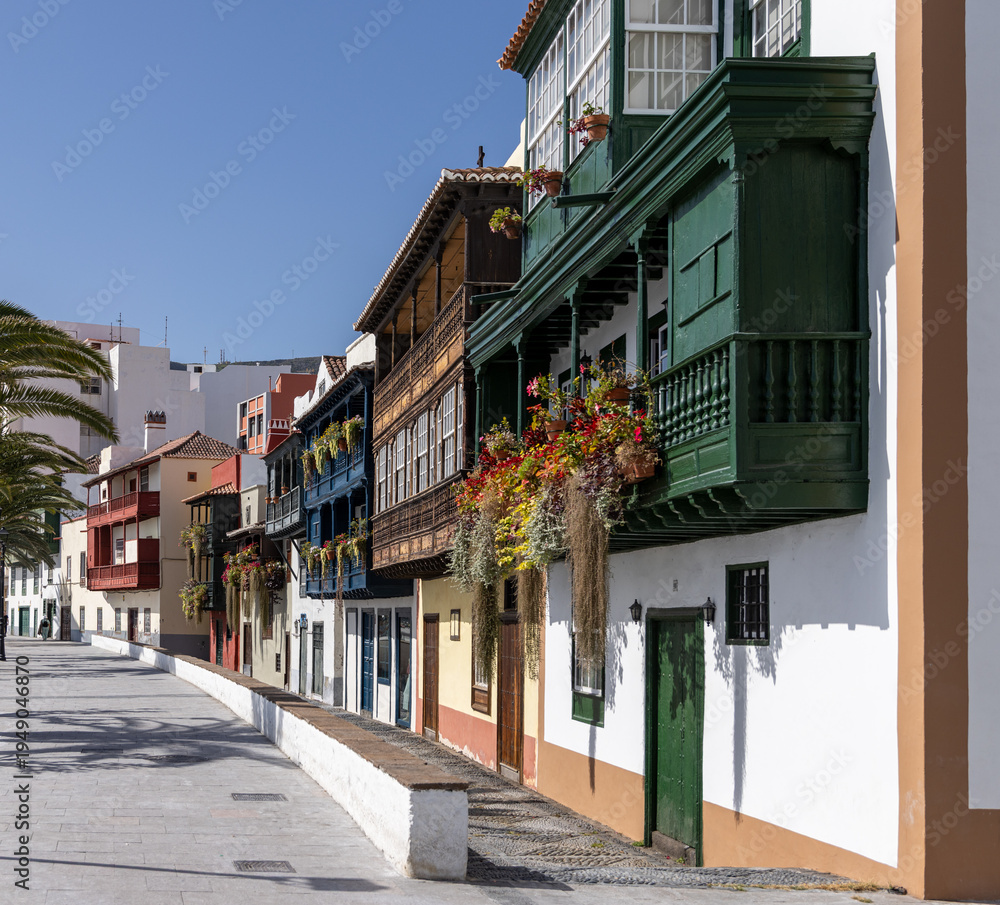 Fototapeta premium Houses in Santa Cruz de La Palma