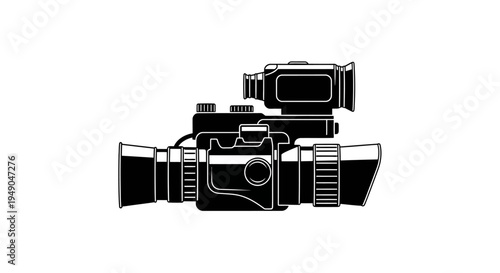 Night Vision Goggles Icon Vector Illustration