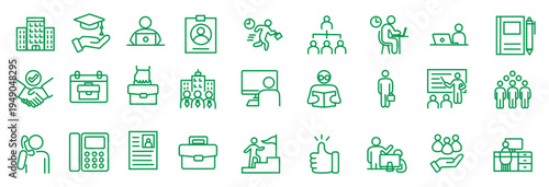 Cost Reduction icon set. Editable line icons. Vector illustration.