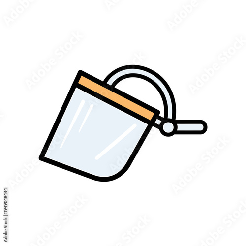 Simplified Vector of a Face Shield vector illustration