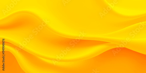 This bright abstract vector wallpaper features a gradient of orange and yellow waves with a curved line pattern and fire energy motion to create a gold light texture design backdrop