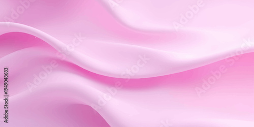An abstract pink and purple silk satin background features soft flowing waves of smooth luxury fabric with a light motion texture design
