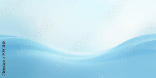 An abstract blue wave background featuring a flowing water design with light curves and motion lines creates a modern vector illustration for a web wallpaper or texture backdrop