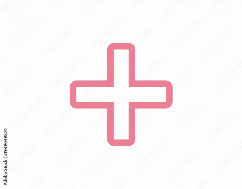 Obraz premium Plus Add Symbol Icon