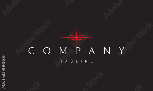 A vector red logo featuring a star placed over a globe, symbolizing global vision, guidance, exploration, and worldwide connection in a clean minimal style.