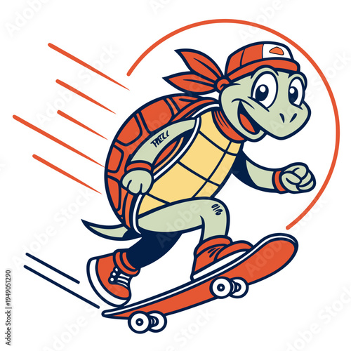 Energetic Skate Turtle