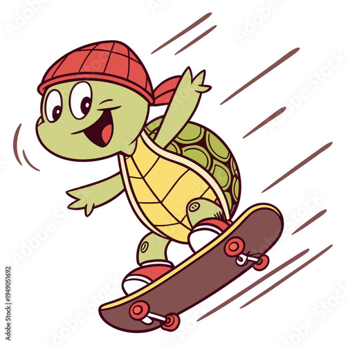 Skateboard Landing Turtle 1