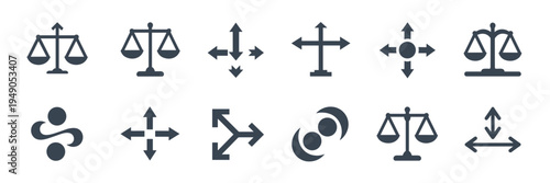 Equilibrium and alignment vector set – Great for mental health brands.