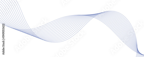 Abstract wavy lines illustration. 