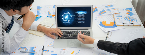 Foto Generative AI virtual assistant tools for prompt engineer and user for ease of e