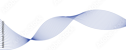 Abstract wavy lines illustration. 