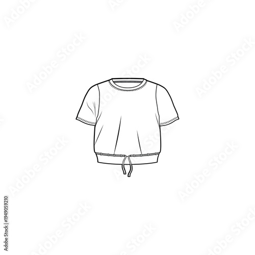 womens tie waist tee